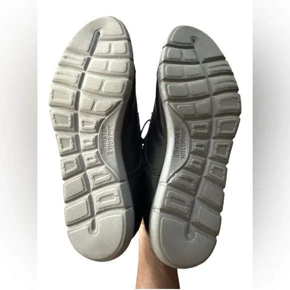 Johnston &amp; Murphy Men’s Black Leather Memory Foam Shoes Size 10.5