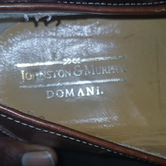 Johnston &amp; Murphy Tan Alligator Domani Shoes