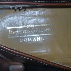 Johnston &amp; Murphy Tan Alligator Domani Shoes