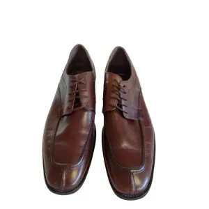 Johnston &amp; Murphy Sheep Skin Brown Men's 12 M Lace Up Shoes Semi-Pointed Lace-Up