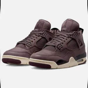 Jordan Brown and Cream High-Top Athletic Shoes with Strap