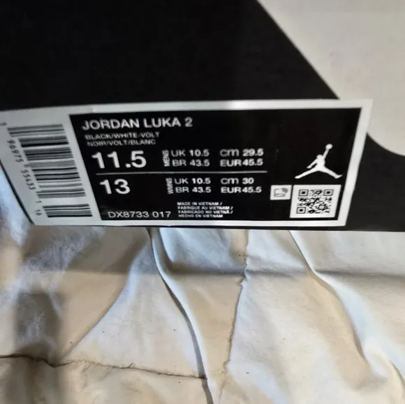 Jordan Luka 2 Athletic Shoes Black and White
