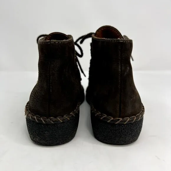 Josef Seibel Women's Air Massage Brown Lace Up Ankle Boots