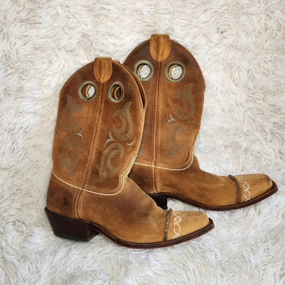 Justin Bent Rail Sand Western Cowgirl Boots