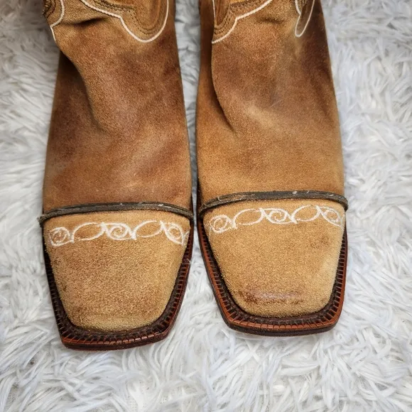 Justin Bent Rail Sand Western Cowgirl Boots