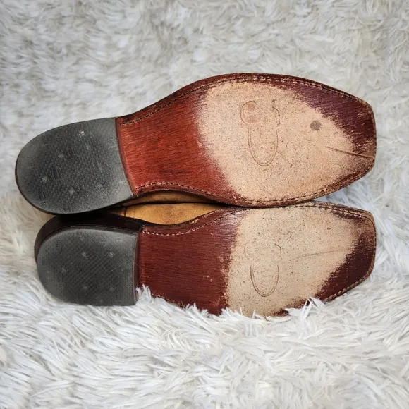 Justin Bent Rail Sand Western Cowgirl Boots