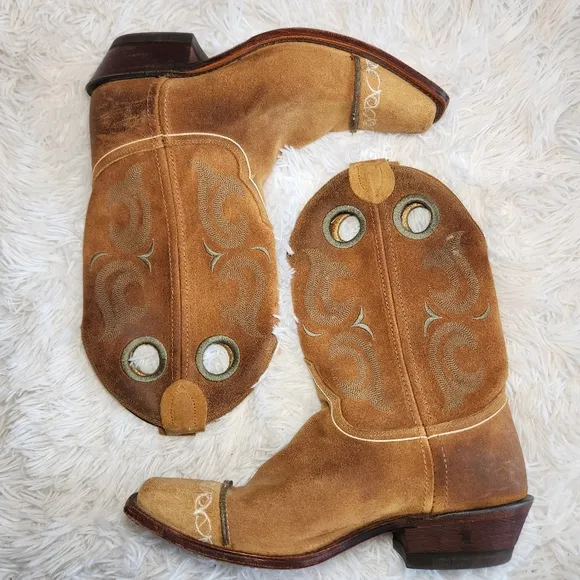 Justin Bent Rail Sand Western Cowgirl Boots