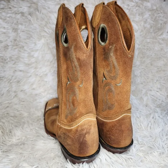 Justin Bent Rail Sand Western Cowgirl Boots