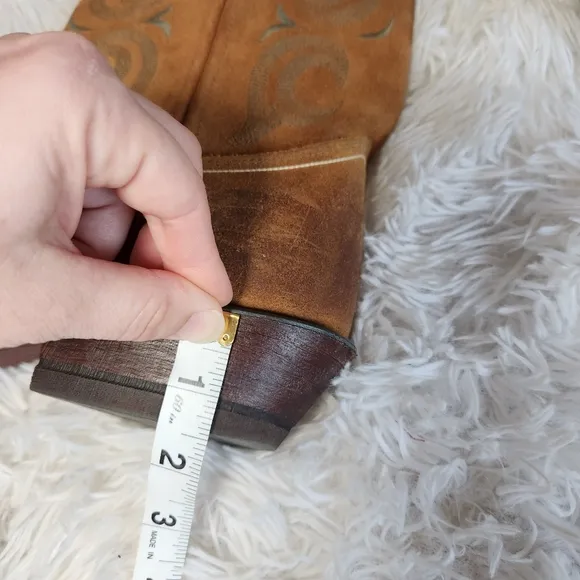Justin Bent Rail Sand Western Cowgirl Boots