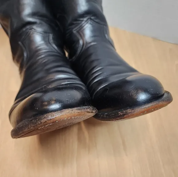 Justin Boots Black Cowboy Boots Men's size 8.5D