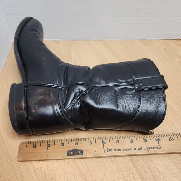 Justin Boots Black Cowboy Boots Men's size 8.5D