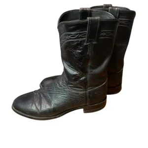 JUSTIN Exotic Smooth Ostrich Leather Cowboy Western Boots