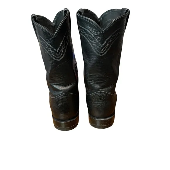 JUSTIN Exotic Smooth Ostrich Leather Cowboy Western Boots