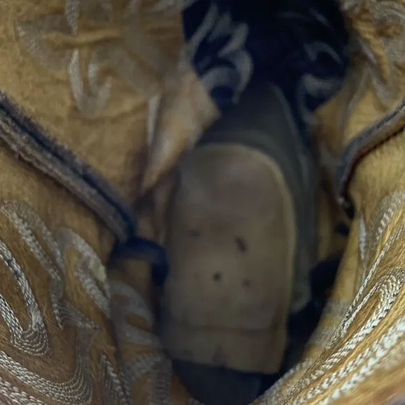 Justin Mens 11 Cowboy Boots Western Rodeo Roper Festival Grunge Buck Bay Apache