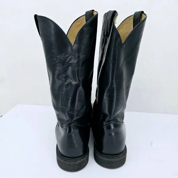 Justin Men's Western Cowboy Boots Black 13