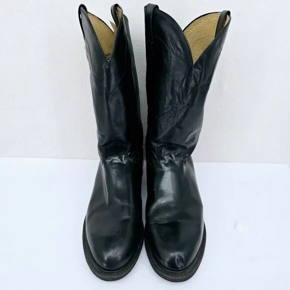 Justin Men's Western Cowboy Boots Black 13