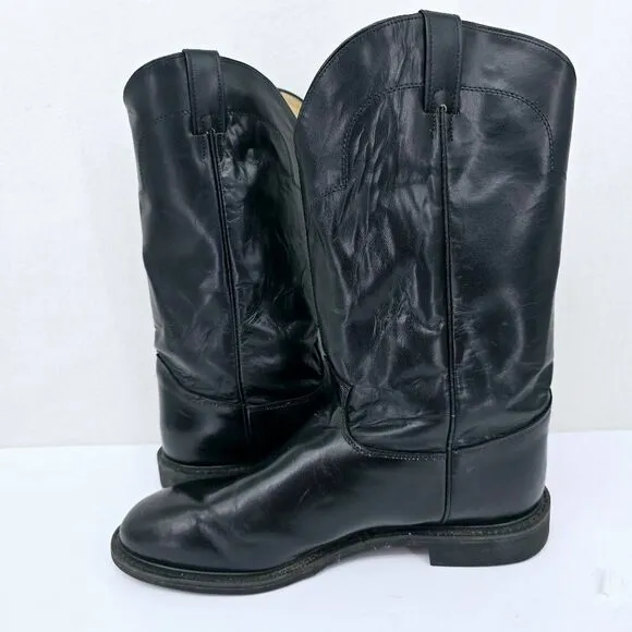 Justin Men's Western Cowboy Boots Black 13