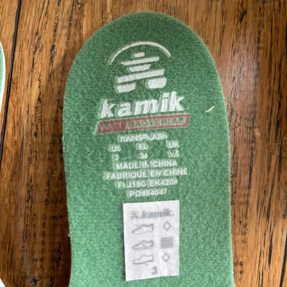 KAMIK Antibacterial Rainsplash Kids Rain boots Size 2