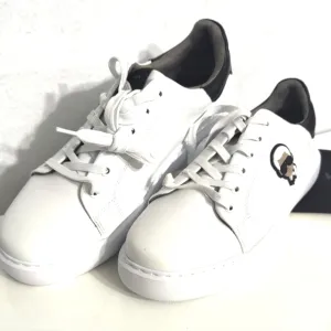 Karl Lagerfeld Paris White Shoes Size 1o.5With Dust Bags