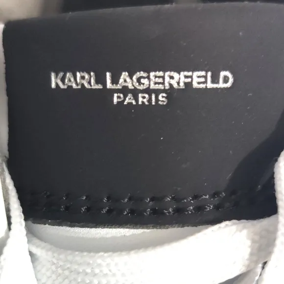 Karl Lagerfeld Paris White Shoes Size 1o.5With Dust Bags