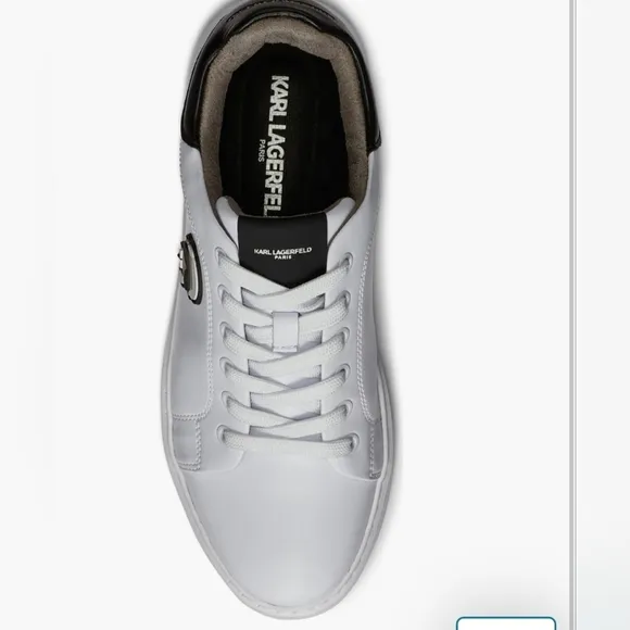 Karl Lagerfeld Paris White Shoes Size 1o.5With Dust Bags