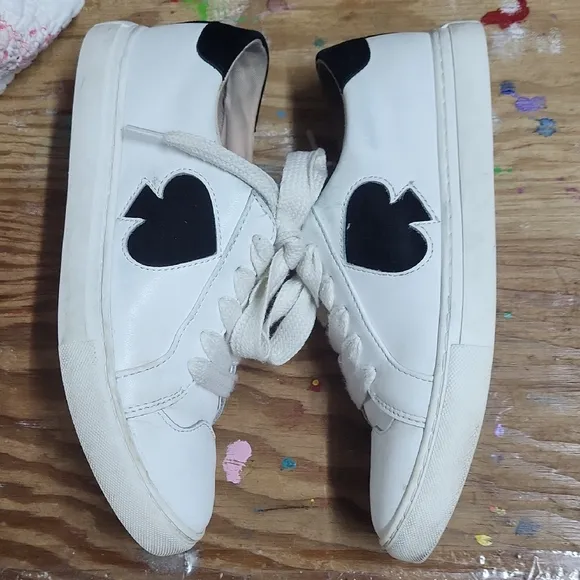 Kate Spade White and Black Athletic Shoes