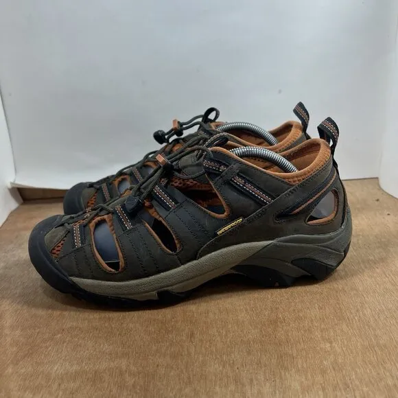 Keen Arroyo II 1008419 Men 10.5 Brown Leather Waterproof Hiking Slingback Sandal