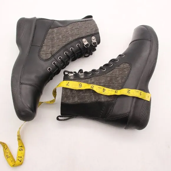 Keen Baby Bern Women's Size 7.5 Ankle Combat Boots Lace Up Black Leather Bootie