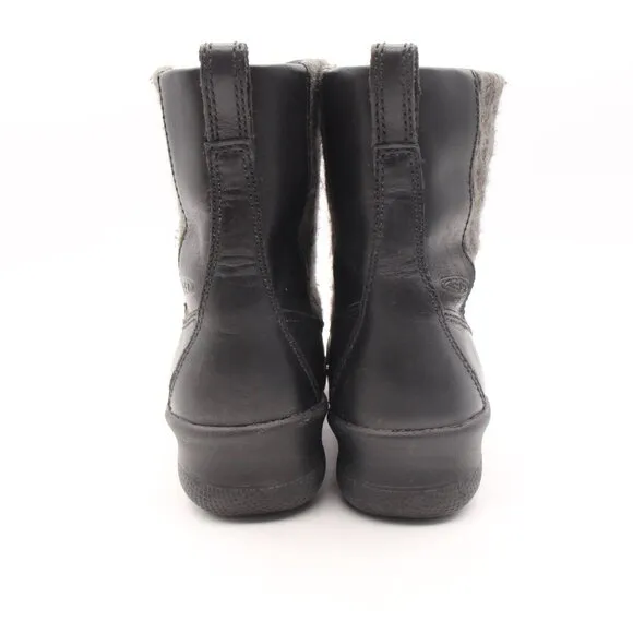 Keen Baby Bern Women's Size 7.5 Ankle Combat Boots Lace Up Black Leather Bootie