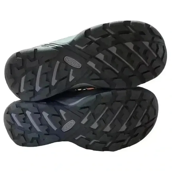 KEEN Hiking Boots Womens 8 38.5 Grey Blue Circadia Mid WP Waterproof Shoes NEW
