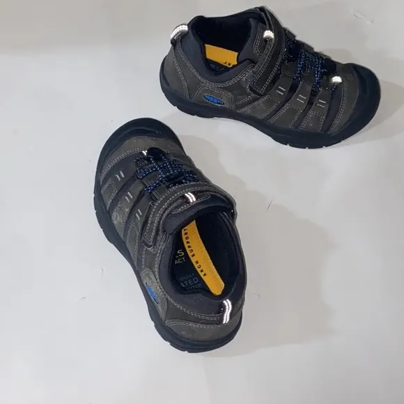 Keen Kids Targhee 3 Waterproof Hiking Grey And Black Shoes Size US 3
