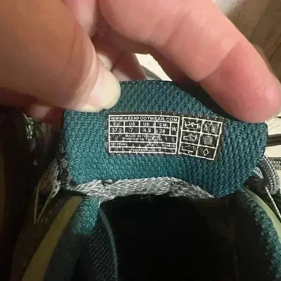 Keen Low Women's Hiking Shoes Size 7 Gray Green American Built WaterProof Flint