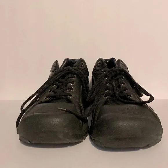 KEEN Men's Black Leather 1365-BKFG Walking Hiking Anti-Slip Shoes