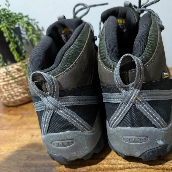 Keen Mens Flint Mid Steel Toe Boot Gray‎ Size 13D