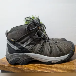 Keen Mens Flint Mid Steel Toe Boot Gray‎ Size 13D