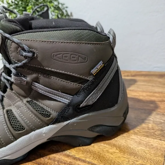 Keen Mens Flint Mid Steel Toe Boot Gray‎ Size 13D