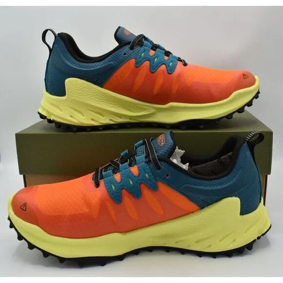 Keen Mens Size 8 Zionic Scarlet Ibis Deep Lagoon Waterproof Hiking Shoes