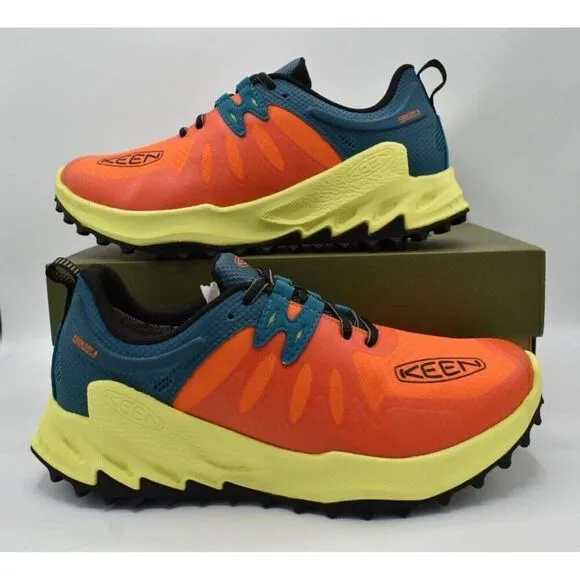 Keen Mens Size 8 Zionic Scarlet Ibis Deep Lagoon Waterproof Hiking Shoes