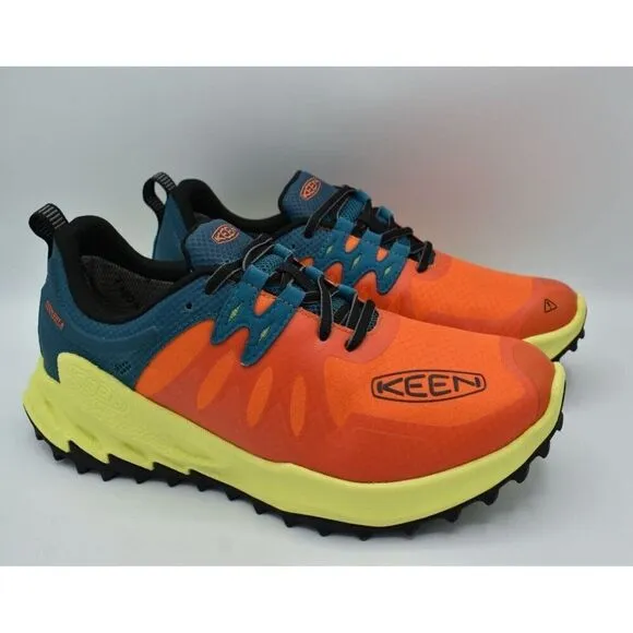 Keen Mens Size 8 Zionic Scarlet Ibis Deep Lagoon Waterproof Hiking Shoes