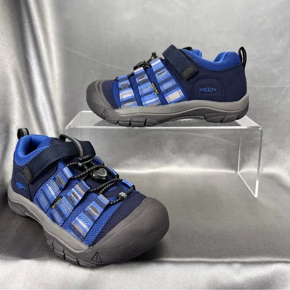 Keen Newport H2SHO Big Kids Size 1 Adjustable Shoes Blue Gray Outdoors Gorpcore