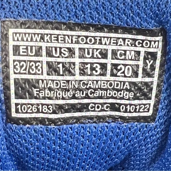 Keen Newport H2SHO Big Kids Size 1 Adjustable Shoes Blue Gray Outdoors Gorpcore