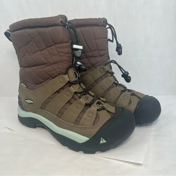 Keen Shellback Keep Warm Winter Snow Boots 200G Insulation Brown Women 7