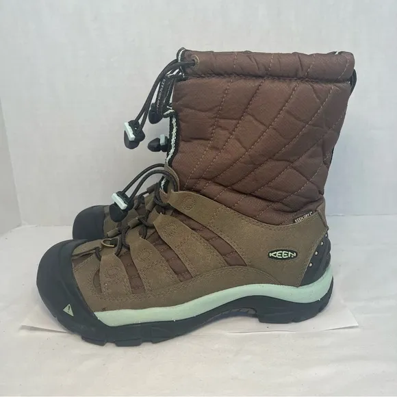 Keen Shellback Keep Warm Winter Snow Boots 200G Insulation Brown Women 7