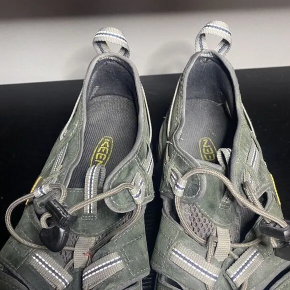 Keen Shoes Mens 14 Arroyo II Green Leather Waterproof Sandals Hiking Fisherman