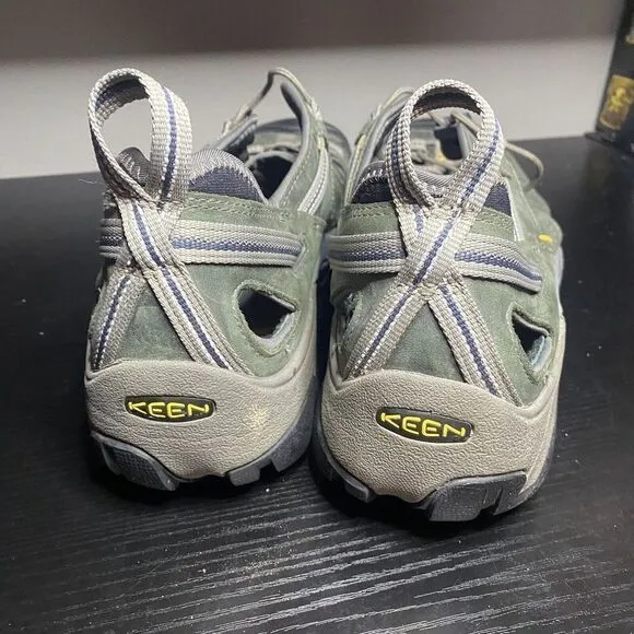 Keen Shoes Mens 14 Arroyo II Green Leather Waterproof Sandals Hiking Fisherman