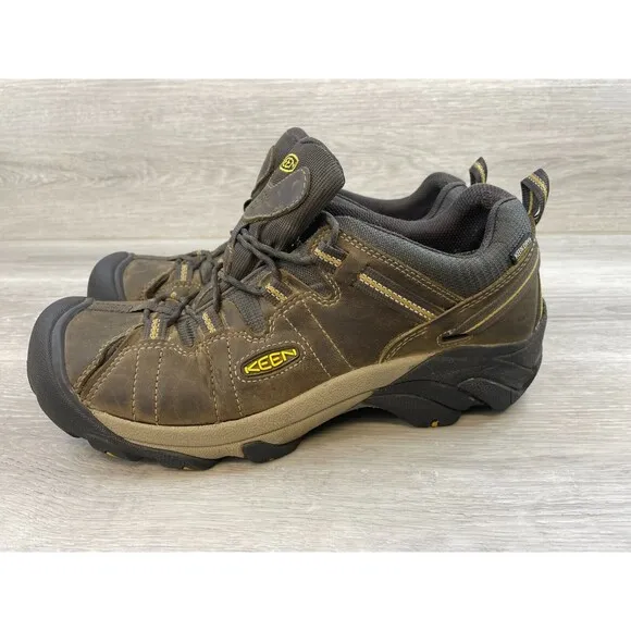 Keen Targhee II 1012213 Men's 11.5 Brown Leather Waterproof Hiking Sneaker Shoes