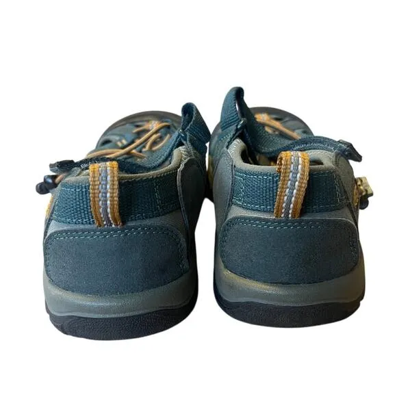 Keen Womans 5 Whisper Hiking Sandasl Canvas Water Shoes Forest Green Black