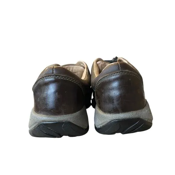 Keen Womans 9.5 Presido $150 Leather Hiking Boots Shoes Lace Up Sneakers Brown