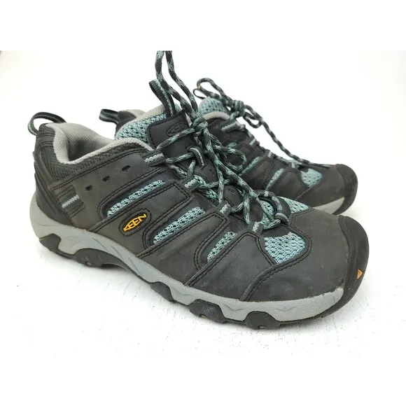 KEEN Womens Koven Raven Mineral Blue Hiking Shoes Gray Style# 1012599 Size 9