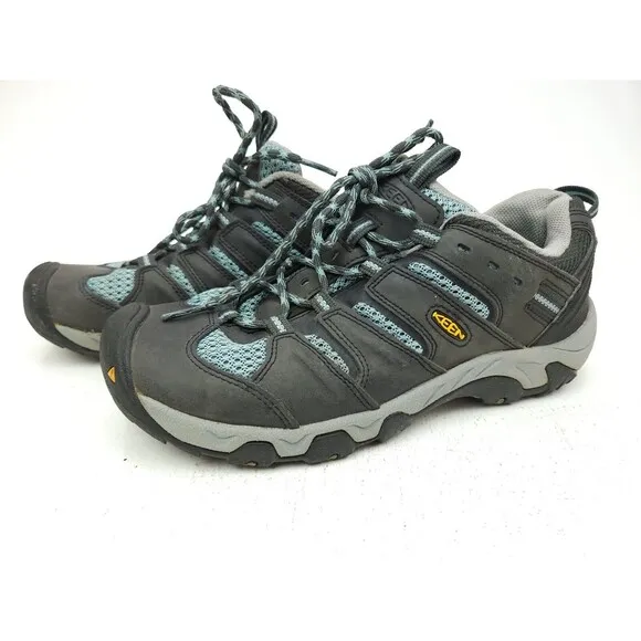 KEEN Womens Koven Raven Mineral Blue Hiking Shoes Gray Style# 1012599 Size 9